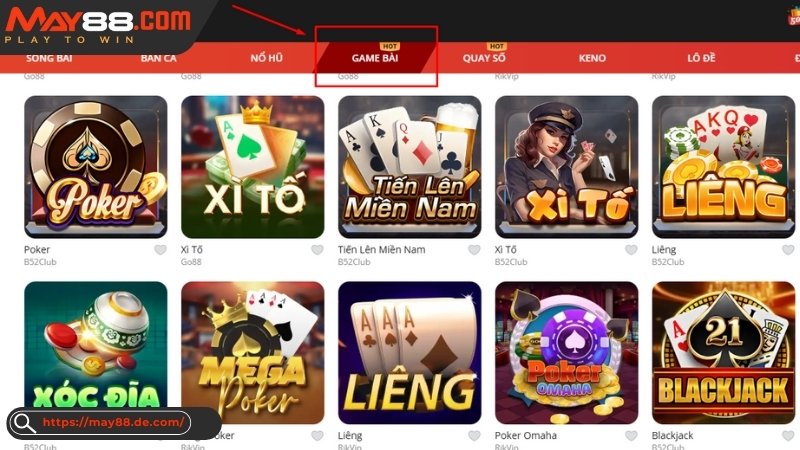 Các bước tham gia chơi game bài đổi thưởng May88 Các bước tham gia chơi game bài đổi thưởng May88