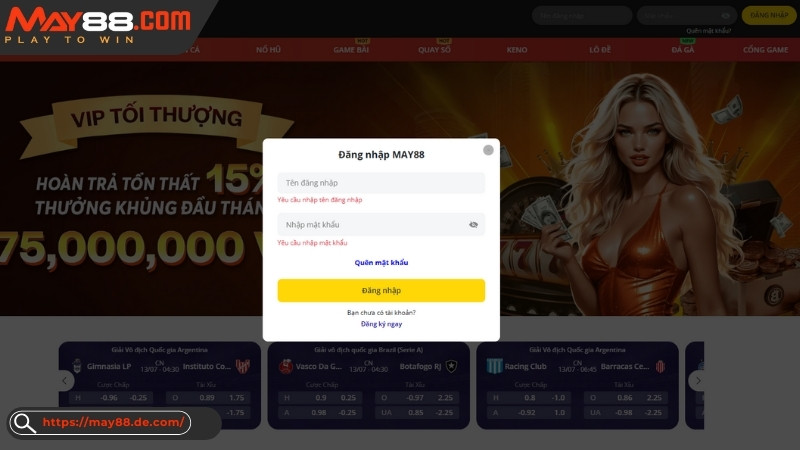Cách đăng nhập May88 chi tiết cho tân thủ Cách đăng nhập May88 chi tiết cho tân thủ