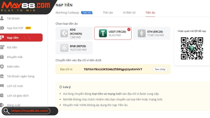 FAQ - Các câu hỏi liên quan đến quá trình nạp tiền May88 FAQ - Các câu hỏi liên quan đến quá trình nạp tiền May88
