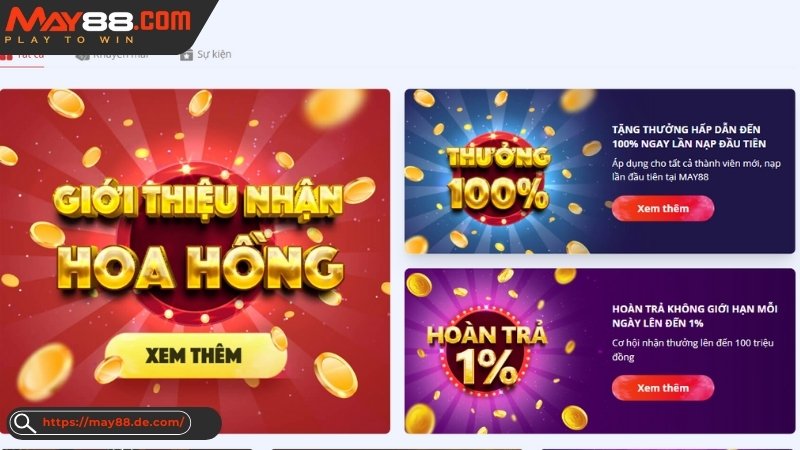 Khuyến mãi May88 dành cho thành viên mới Khuyến mãi May88 dành cho thành viên mới