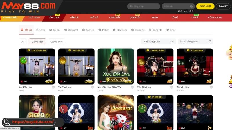 Live Casino tại May88 có các tựa game gì hấp dẫn? Live Casino tại May88 có các tựa game gì hấp dẫn?