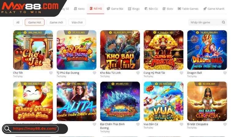 Khái quát về slots game nổ hũ May88 Khái quát về slots game nổ hũ May88
